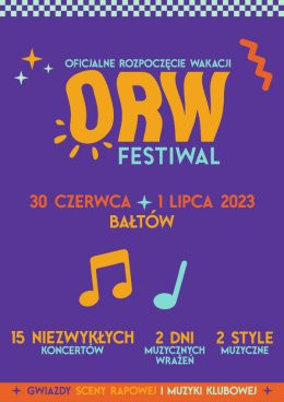 Bałtów Wydarzenie Festiwal ORW Festiwal - Bilet dwudniowy