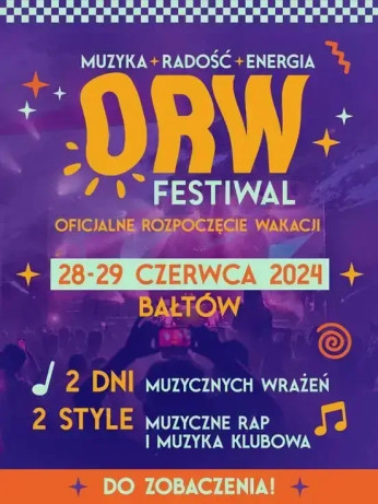 Bałtów Wydarzenie Festiwal ORW Festiwal - BILET DWUDNIOWY
